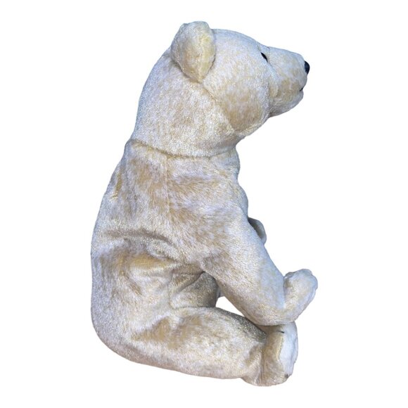Ty Beanie Baby "Almond" Bear Plush Collectible Toy April 14 1999 Retired Cream T - Picture 4 of 9